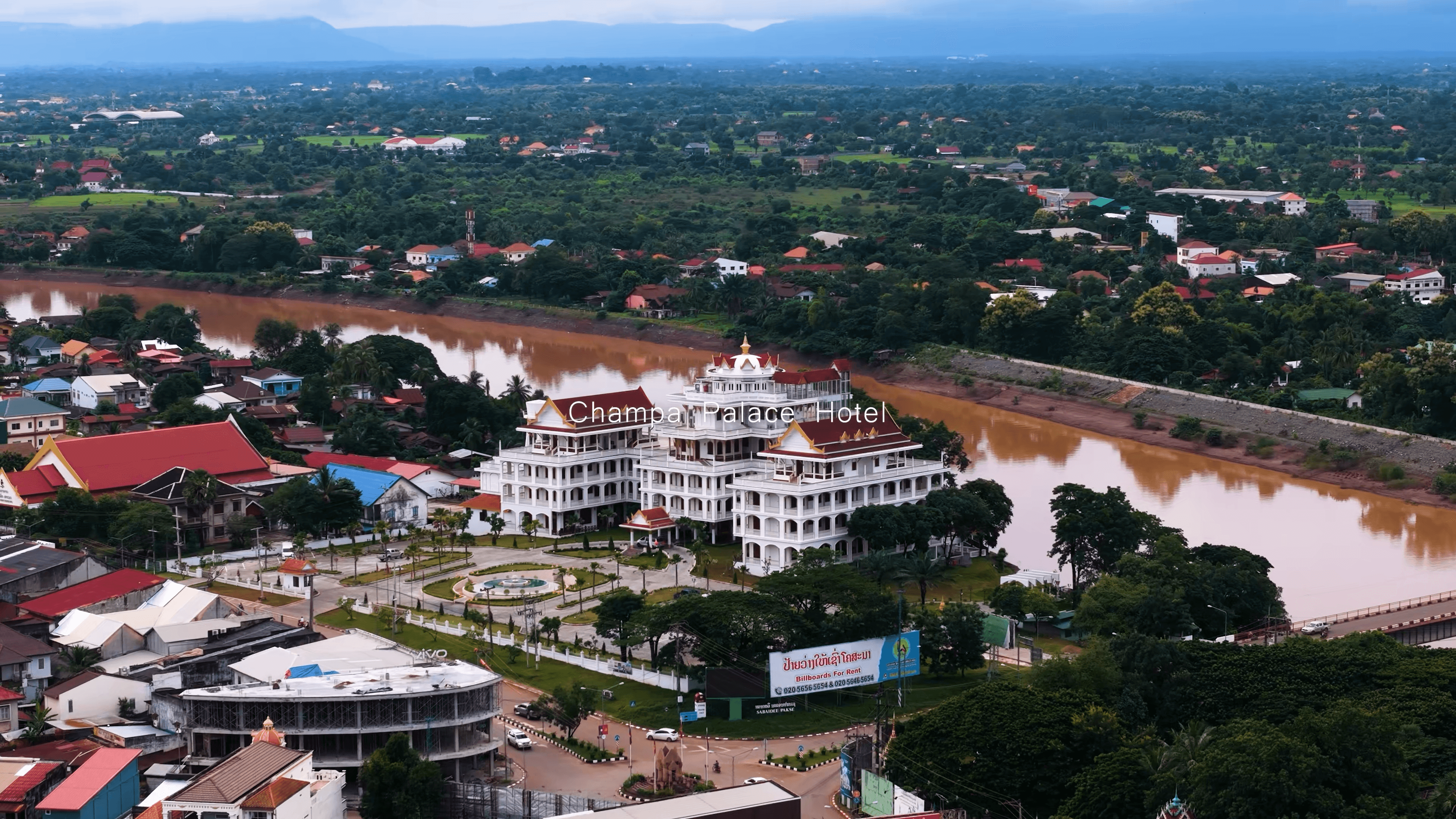Champa Palace top-view drone footage